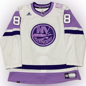 New York Islanders Noah Dobson Hockey Fights Cancer Adidas Jersey Size 54